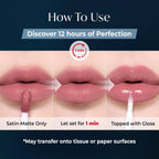 Laka Perfect Twin Lip - Dual-Ended Matte Liquid Lipstick & Clear Gloss | Transfer Proof Color | High Pigmented Lightweight Non-Sticky | Korean Makeup | #908 In Caffeine (Warm Taupe Brown), 0.31Oz