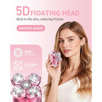 Electric Razors for Women, 5-in-1 Multi-Function Womens Razor with LED Display, Rechargeable Waterproof Electric Shaver, Ideal Travel Trimmer Body Hair Remover for Legs, Face, Armpits &Bikini (Pink)