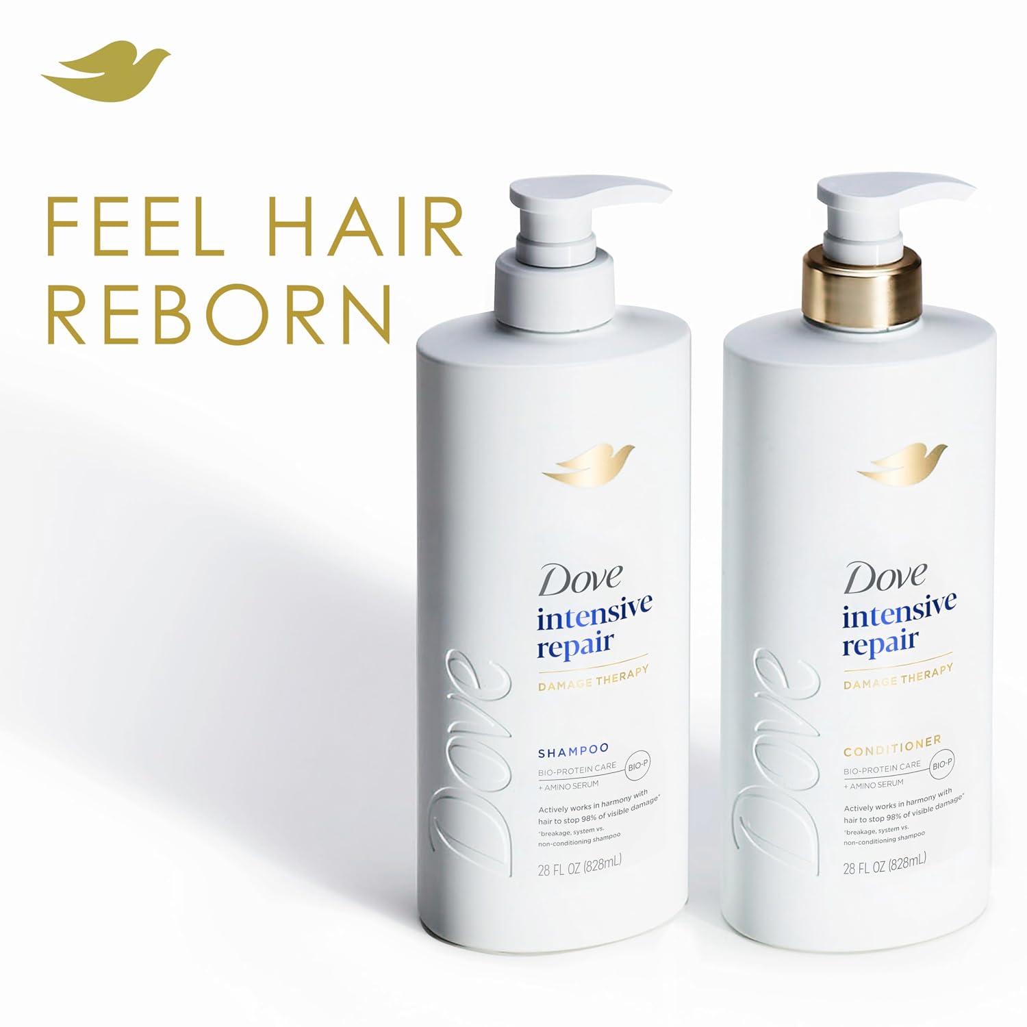 Dove Conditioner Intensive Repair For Damaged Hair With Bio-Protein Care Technology And Amino Serum 28 Fl Oz
