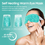 20 Packs Steam Eye Mask, Heated Eye Mask Warm Compress For Eyes, Disposable Self Heating Steam Mask For Home, Sleep, Spa, Travel Essentials & Relaxation Gifts For Women (Unscented)