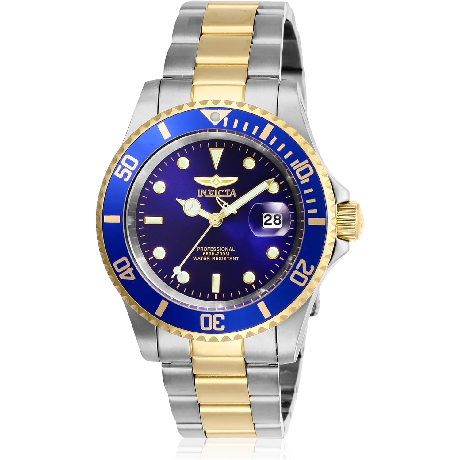 Invicta Men'S Pro Diver Quartz Watch With Stainless Steel Strap