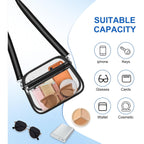 Clear Bag For Stadium Events Clear Purse For Women Crossbody Bag Adjustable Shoulder Strap For Concert Sports Festival