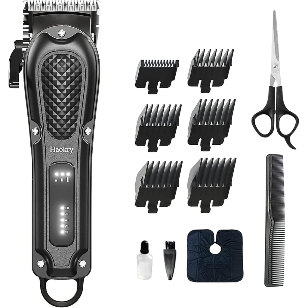 Hair Clippers For Men Professional - Cordless&Corded Barber Clippers For Hair Cutting & Grooming Rechargeable Beard Trimmer