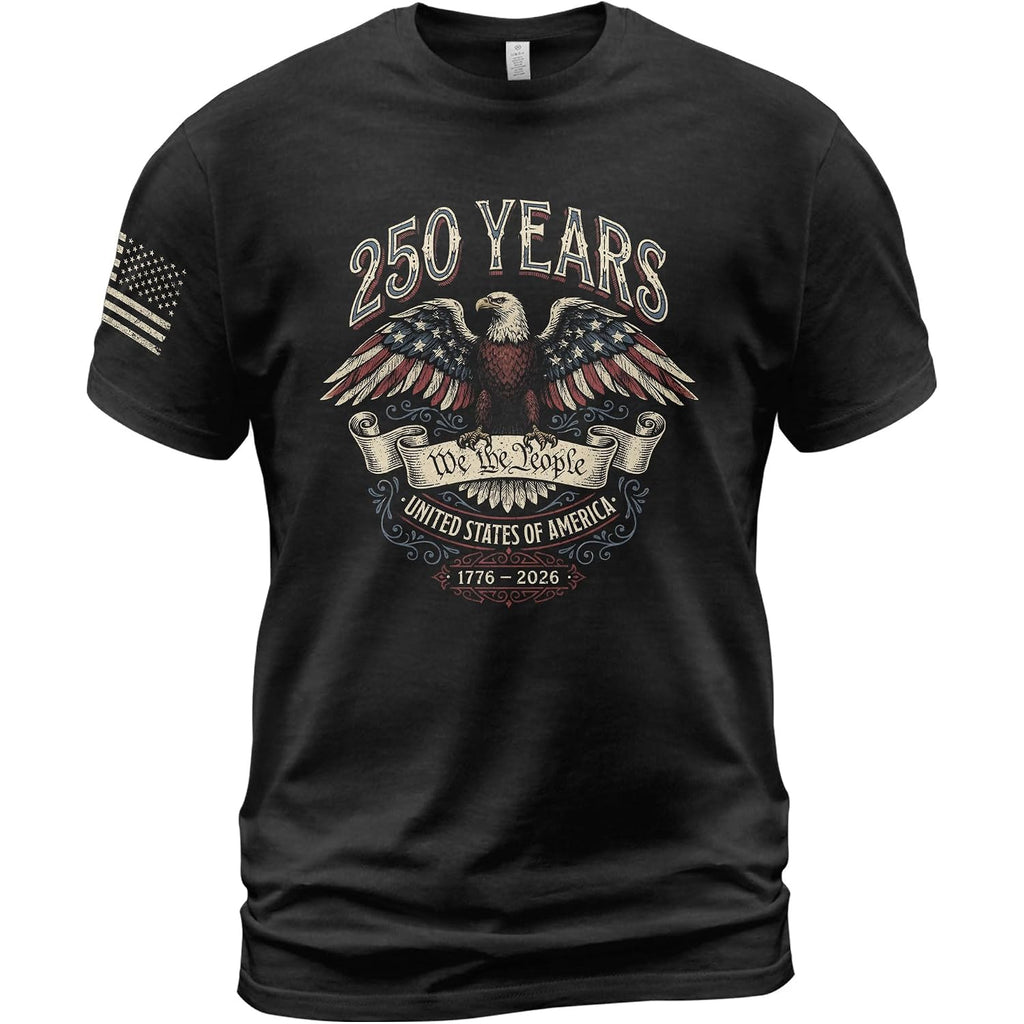 Patriotic Shirts For Men, Usa Eagle Graphic Shirts For Men | Mark 250 Years Of American Spirit With These Unique Commemorative Tees, Crafted For Bold Style And Lasting Comfort.
