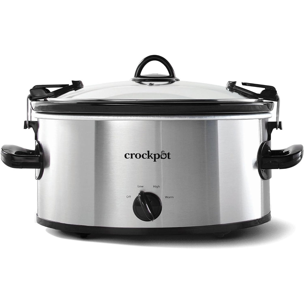 Crock-Pot Sccpvl600S Cook' N Carry 6-Quart Oval Manual Portable Slow Cooker, Silver