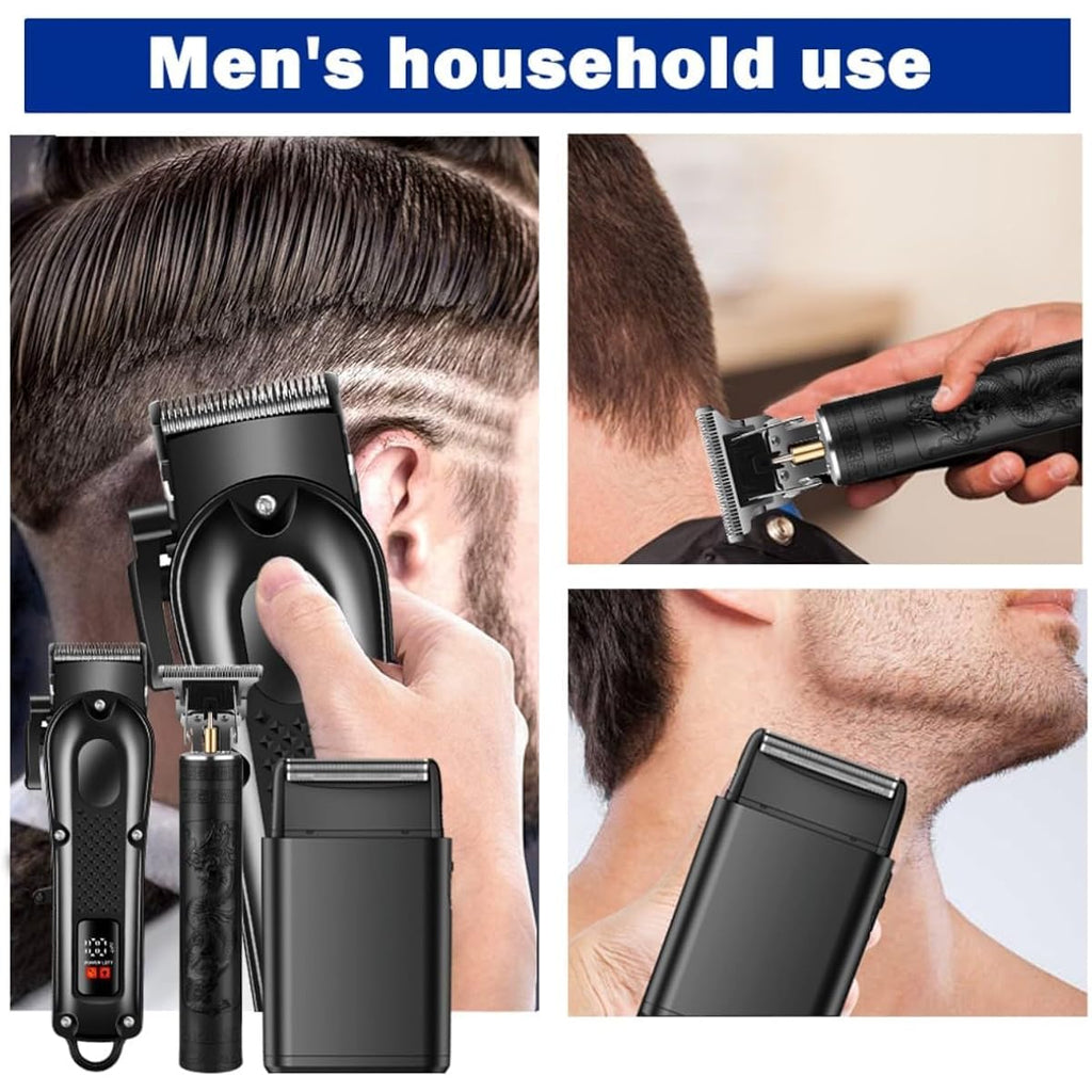 Hair Clippers Set For Men, Hair Clippers & Trimmers & Electric Foil Shaver, Hair Cutting Tools For Home Haircuts, Fading, Beard Trimming, Suitable For Beginners