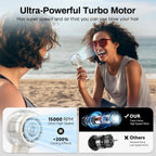 Misting Portable Handheld Fan, Powerful Turbo Motor, 6000Mah Rechargeable Battery, Personal Mini Fans With 4 Strong Wind, Cooling Gadgets For Travel, Camping, Beach, Outdoor, Gifts For Women Men-Ivory