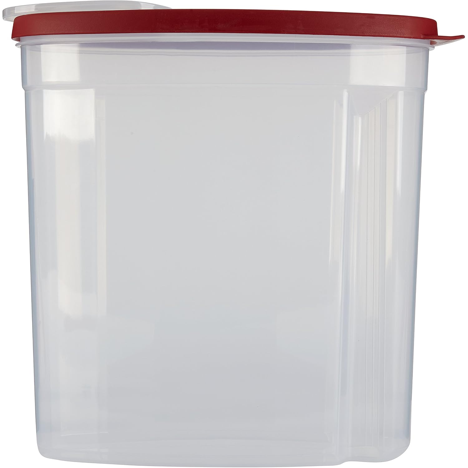 Rubbermaid Flex And Seal Cereal Keeper, 1.5 Gallon, Bpa-Free, Clear With Red Lid, Airtight
