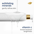 Dove Exfoliating Body Wash Glow Recharge Energizes & Illuminates Skin 3% Brightening Serum With Vitamin C 18.5 Oz