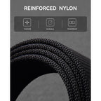 Chaoren 1.5" Nylon Ratchet Belts For Men - Adjustable Casual Work Belt With Slide Buckle - Trim To Fit