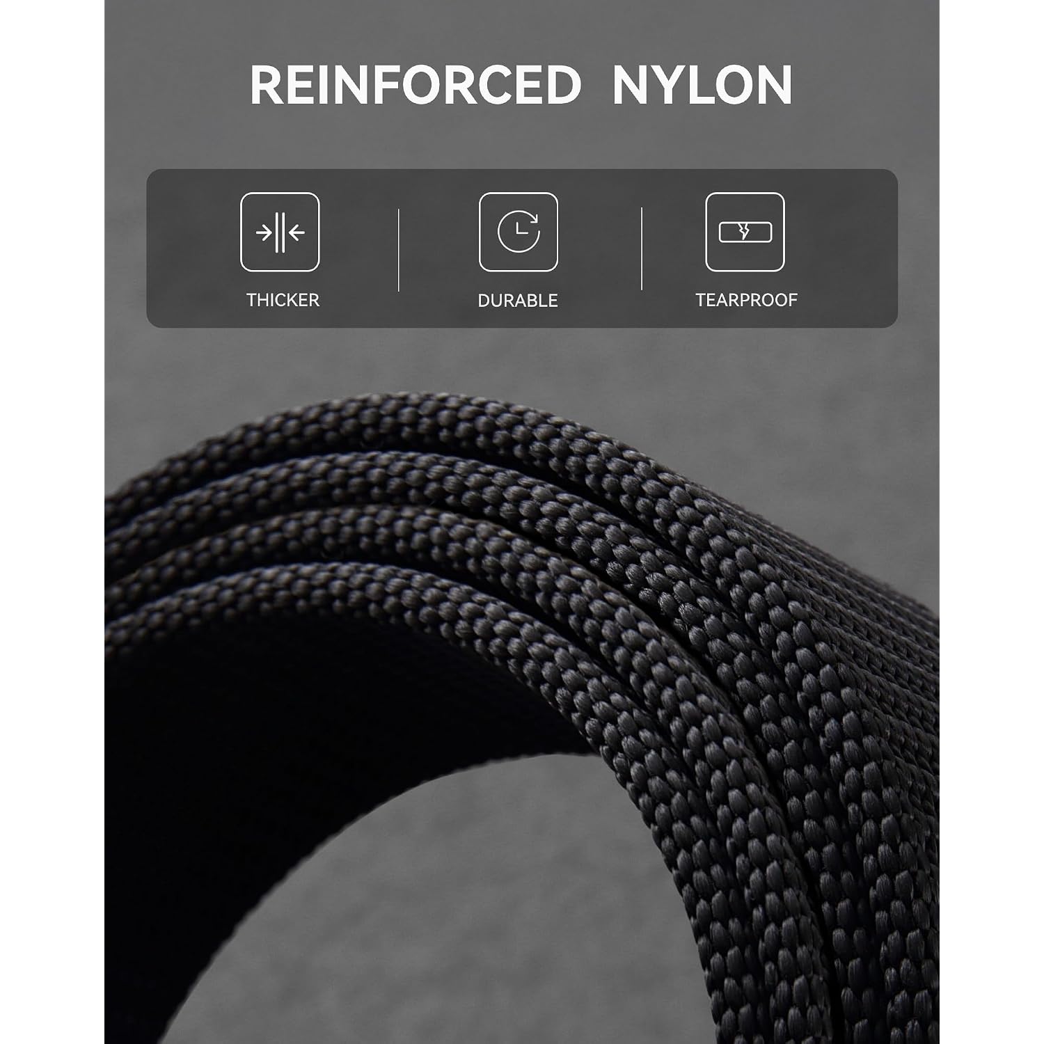 Chaoren 1.5" Nylon Ratchet Belts For Men - Adjustable Casual Work Belt With Slide Buckle - Trim To Fit