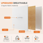 Sweetcrispy Dresser For Bedroom, 4 Drawer Storage Cabinet, Tall Nightstand | Small Fabric White Dresser For Closet, Chest Of Drawers, Closet Organizer, Home Furniture, Sturdy Frame