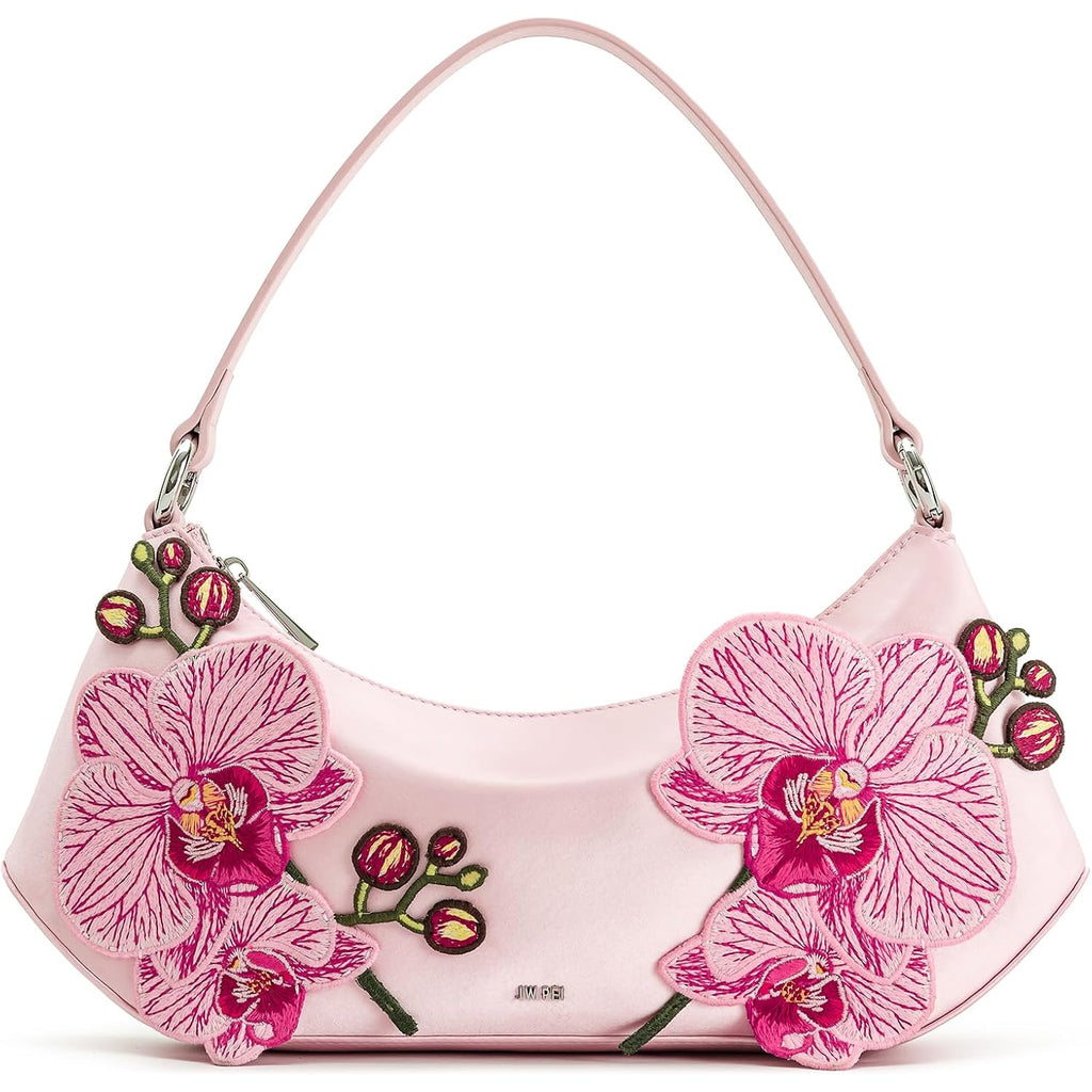 Jw Pei Women'S Lily Shoulder Bag - Orchid Embroidered Pink