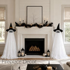 2Packs Halloween Decorations Outdoor,Halloweens Party Decoration Indoor,Spooky Ghost With Remote Control String Lights,Halloween-Ghost Lights For Porches Yards Gardens Lawn