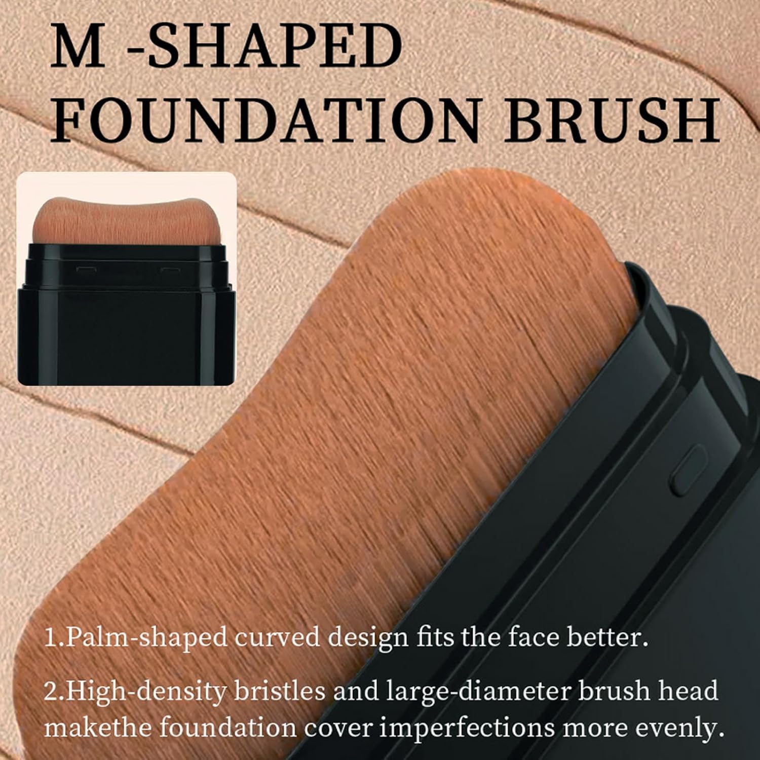 Foundation Stick, 2 in 1 Dual-Ended Long-Lasting Concealer Korean Foundation Contour Stick, Waterproof Contouring foundation with Brush, Full Coverage Matte Finish for Face Makeup(02#NATURAL)