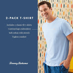 Tommy Bahama - Men'S Essential 2 Pack T Shirts, Short Sleeve Crew Neck Stretch Jersey Top For Sleep Or Lounge