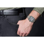 Rado - True Square Open Heart - Unisex Automatic Swiss Watch - 38Mm Square Blue Dial - High-Tech Ceramic Bracelet - R27083202