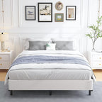 Aldrich Box Springs King Size 9 Inch, Heavy Duty Metal Frame Mattress Foundation With Easy Clean Cover, Noise Free, Easy Assembly