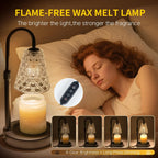 Candle Warmer Lamp with Timer Dimmable, Birthday Gifts for Women Mom, House Warming Gifts New Home Decor, Wax Melt Warmer for Jar Candles with 2 Bulbs