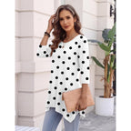 Zeagoo 3/4 Sleeve Womens Tops Dressy Casual Tunics To Wear With Leggings Loose Fit Cute Blouses 2026 Trendy