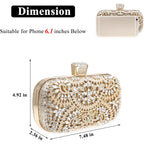 Womens Sparkly Rhinestone Crystal Clutch Bag Glitter Sequin Bridal Purse Evening Handbag For Wedding Party Prom