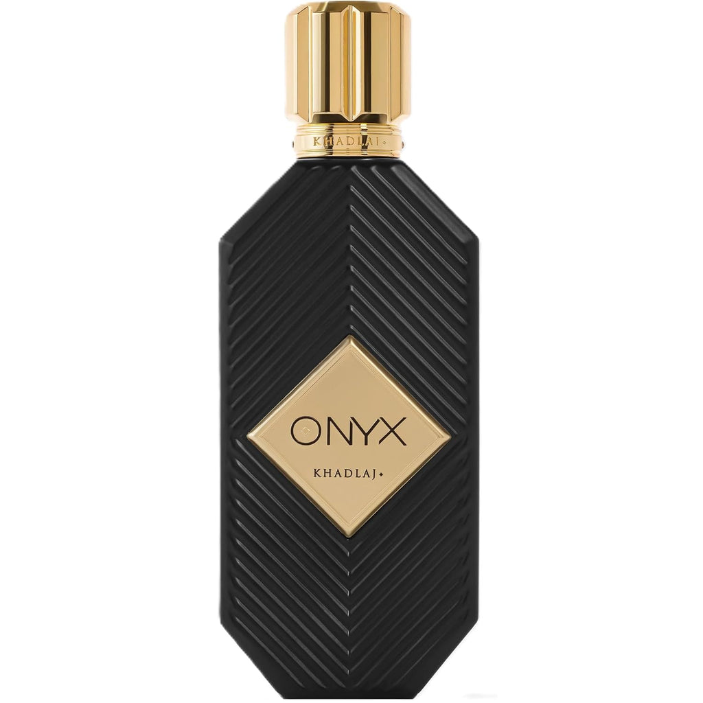 Khadlaj Onyx Gold – Aromatic, Sweet, Powdery, Musky – Eau de Parfum Spray Long-Lasting Fragrance for Unisex, 3.4 Ounce / 100ml
