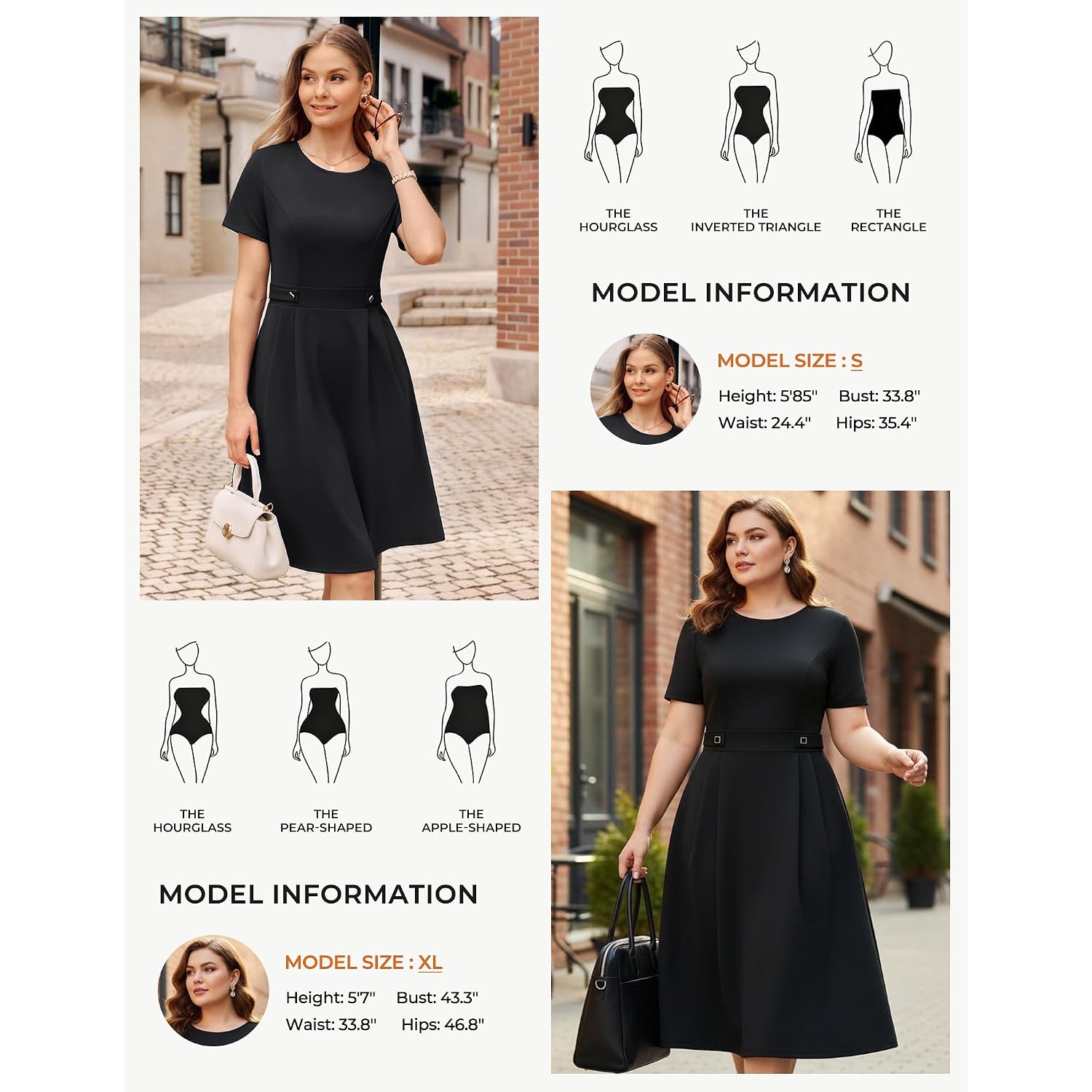Grace Karin Church Dresses For Women 2026 Short Sleeve A Line Work Dresses Fit And Flare Dress With Pockets