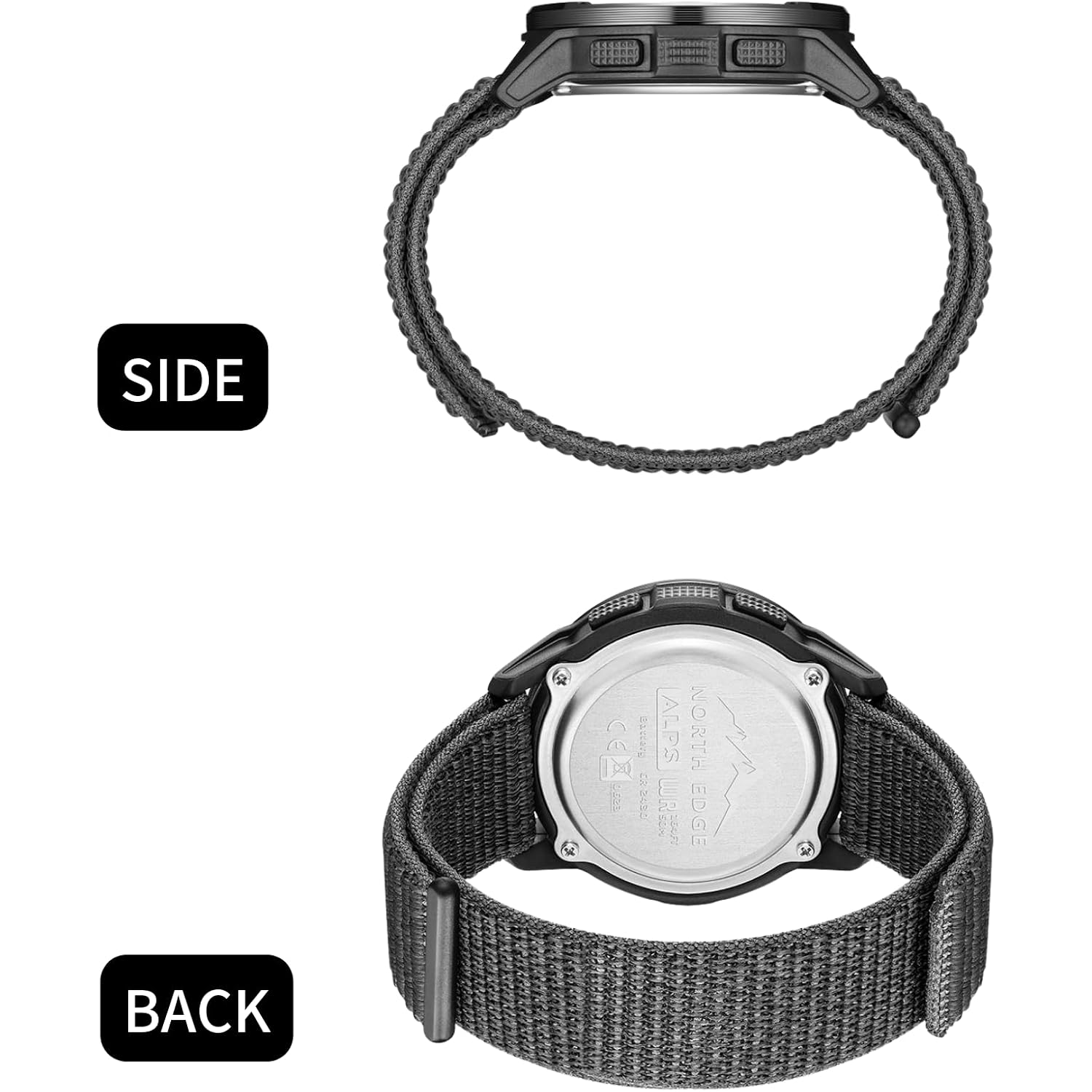 Cakcity Tactical Watches For Men Military Sport Watches With Carbon Fiber Case Lightweight Waterproof Watch For Women/Men Digital Watches With Compass,Step Counte,Metronome,5Atm