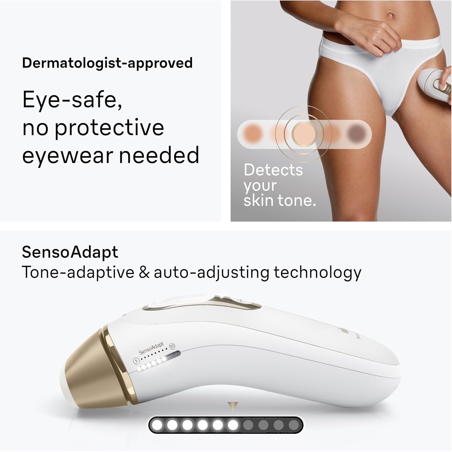 Braun IPL, Silk·Expert Pro 5, IPL Hair Removal for Women and Men, Permanent Laser Hair Reduction At-Home, 4 Heads, IPL5347