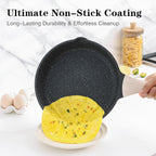 Kordisen Nonstick Frying Pan Skillet, 8 Inch Small Egg Omelet Pan, Healthy And Non Toxic, Induction Compatible, Pfoa Free