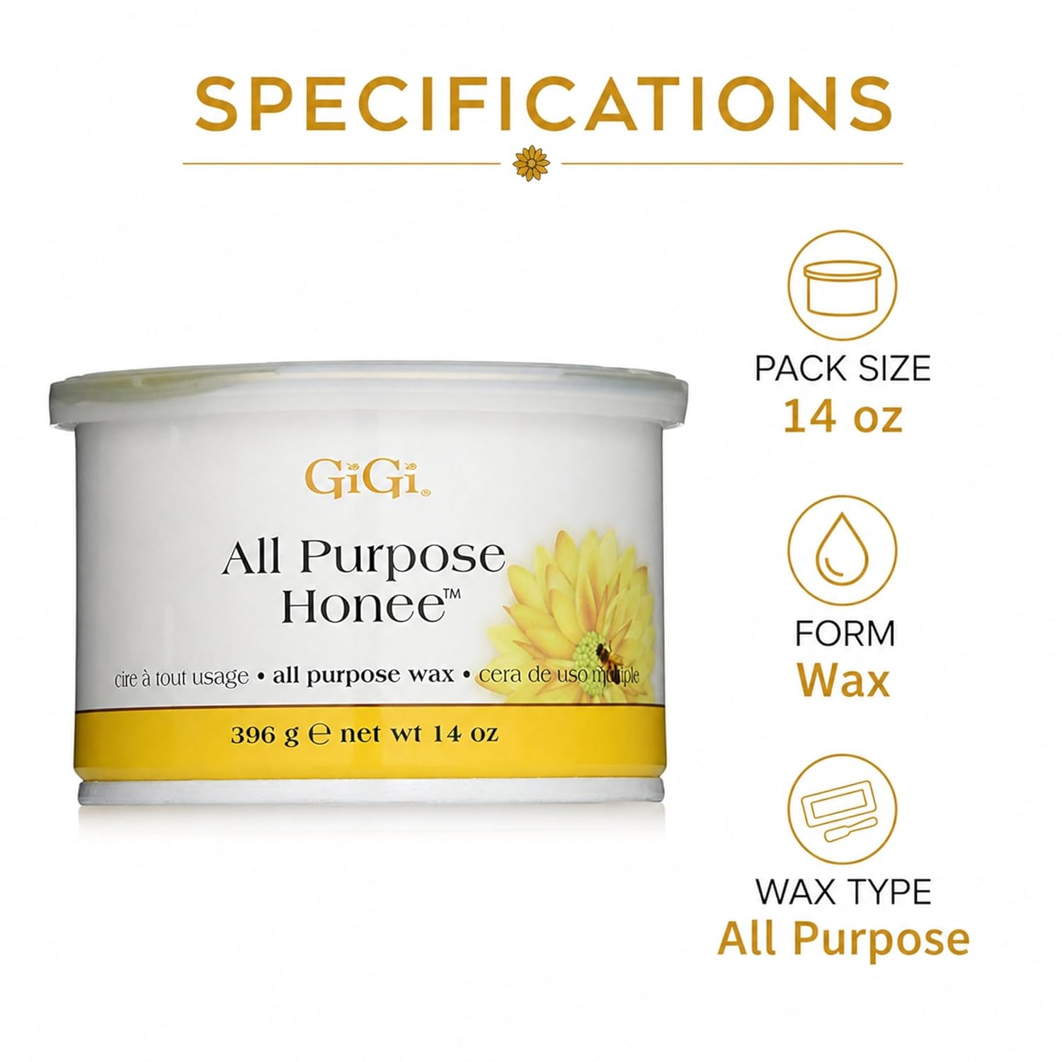 GiGi All Purpose Honee Wax 14 oz (Pack of 2)