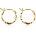 M MOOHAM Gold Plated Hoop Earrings for Women - Hypoallergenic 14K Gold Plated Hoops Earrings Set for Sensitive Ears Earring Stack for Women Trendy Jewelry Gifts Lightweight 13-60mm