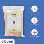 Dukal Large Wooden Wax Sticks - Body Hair Removal Applicator for Waxing, ¾” x 6” (Pack of 100)