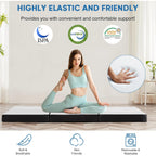 Folding Memory Foam Pads, 4" Tri-Fold Full Topper With Washable Cover, Non-Slip Portable Guest Floor Bed For Travel Camping