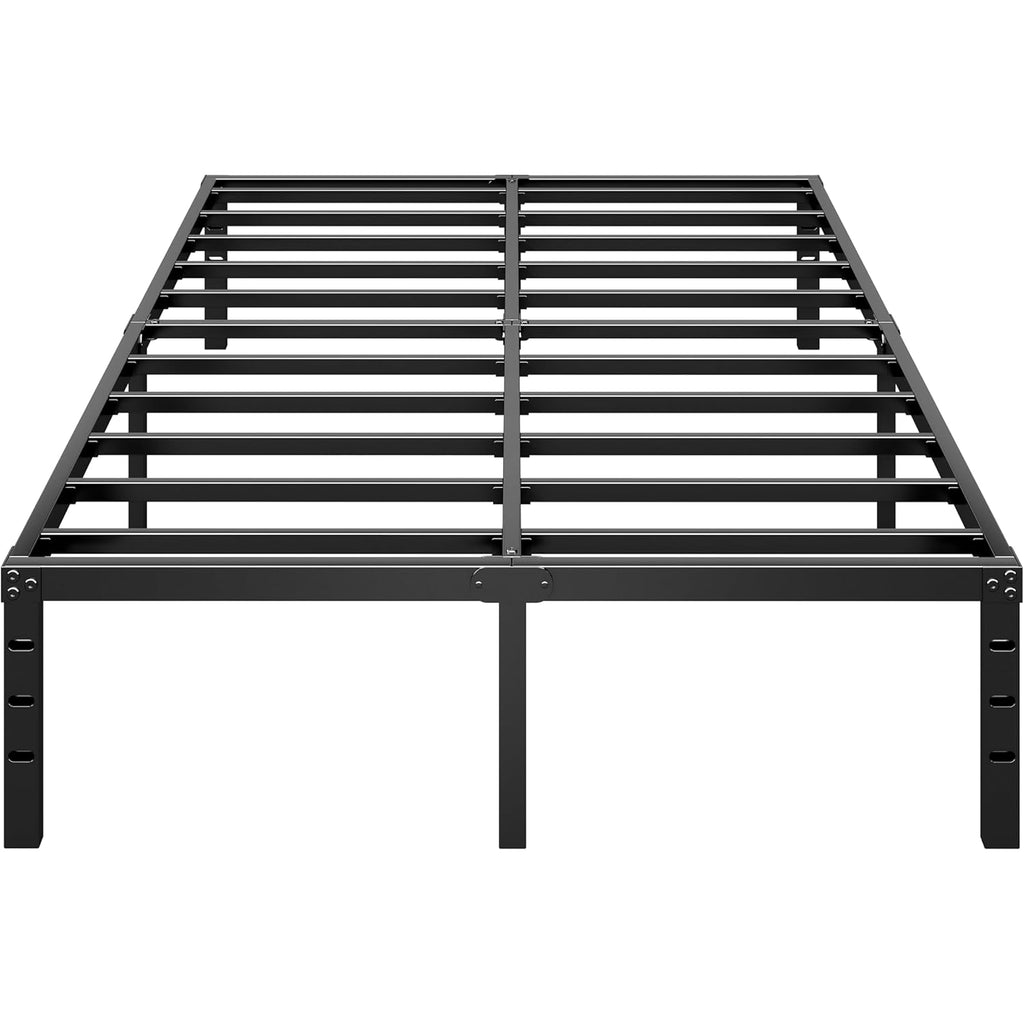 HLIPHA Metal Platform Bed Frame 14 Inch Tall,No Box Spring Needed,Full Size Bed with Heavy Duty Strong Support Slats,Easy to Assemble,Black