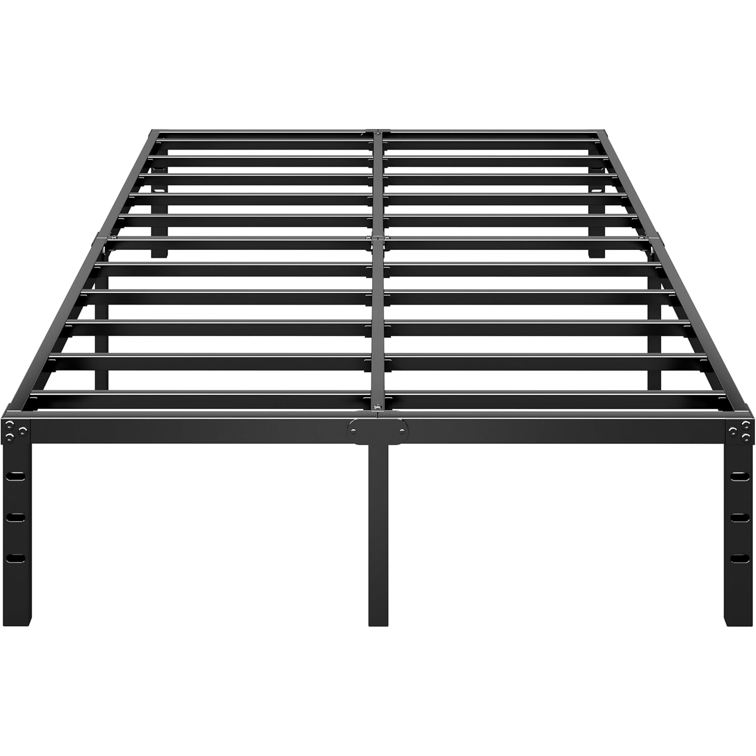 HLIPHA Metal Platform Bed Frame 14 Inch Tall,No Box Spring Needed,Full Size Bed with Heavy Duty Strong Support Slats,Easy to Assemble,Black