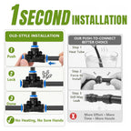 Pro-Series Drip Irrigation System, 200Ft 1/4" Garden Watering System With 32Pcs 360° Bendable Copper Nozzles, Leak-Free Quick-Connect Misting Sprinkler Kit For Patio, Raised Beds, Yard, Greenhouse