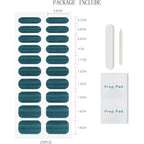 JMEOWIO Gel Nail Stickers Green Cat Eye Semi Cured Gel Nail Strips Wraps UV/LED Nails Art Design Decoration Accessories