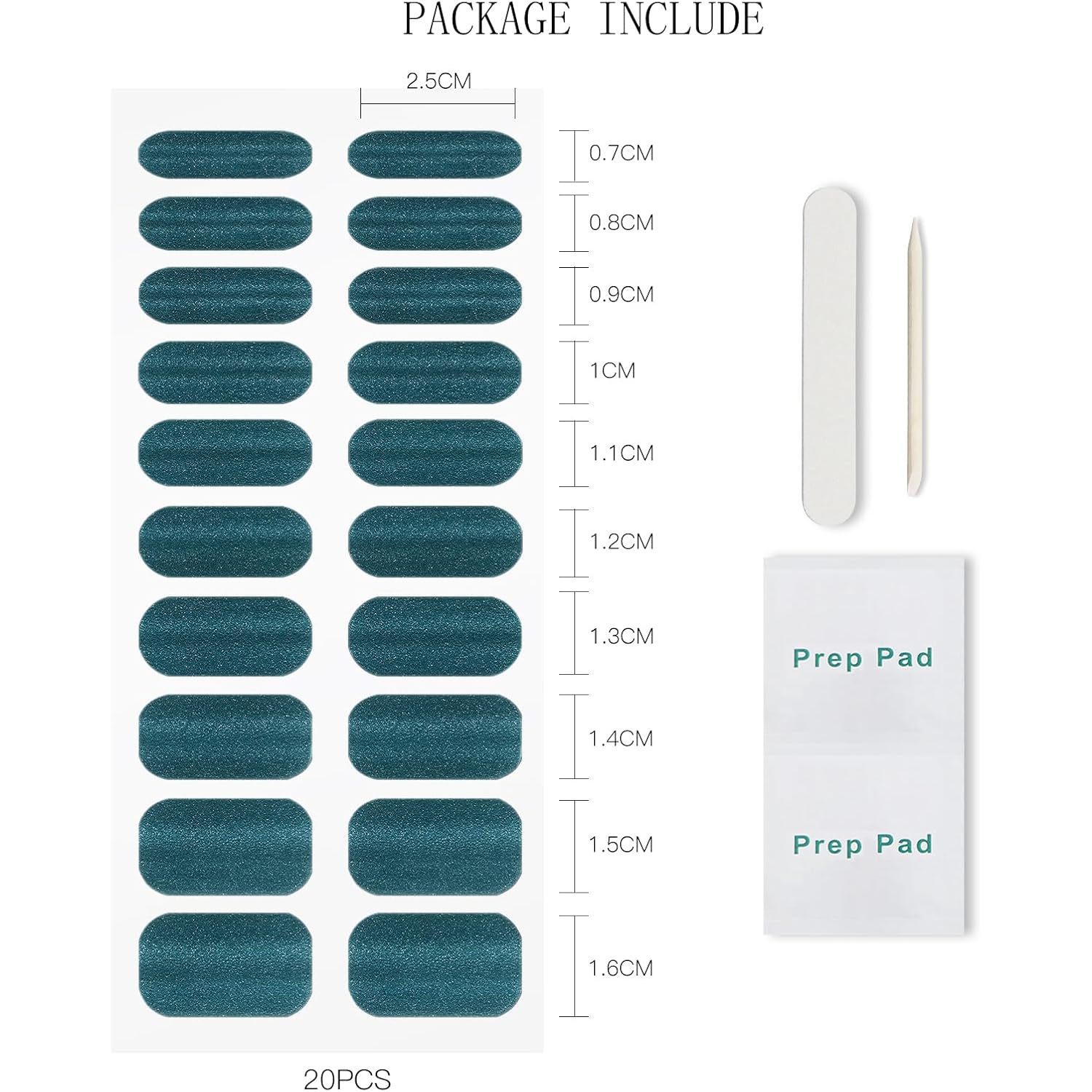 JMEOWIO Gel Nail Stickers Green Cat Eye Semi Cured Gel Nail Strips Wraps UV/LED Nails Art Design Decoration Accessories