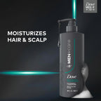 Dove Men+Care 2-In-1 Shampoo + Conditioner 1 Ct Dandruff Defense To Moisturize Hair & Scalp, With Pyrithione Zinc, 18 Fl Oz