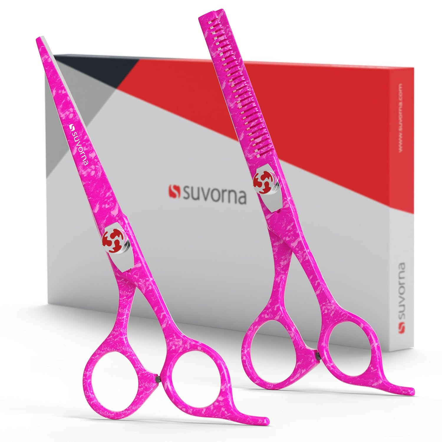 Hair Scissors Professional With Thinning Shears For Hair Cutting | 6" Japanese Steel Hair Cutting Scissors | Sharp Barber Scissors For Cutting And Layering | Hair Shears For Women And Men