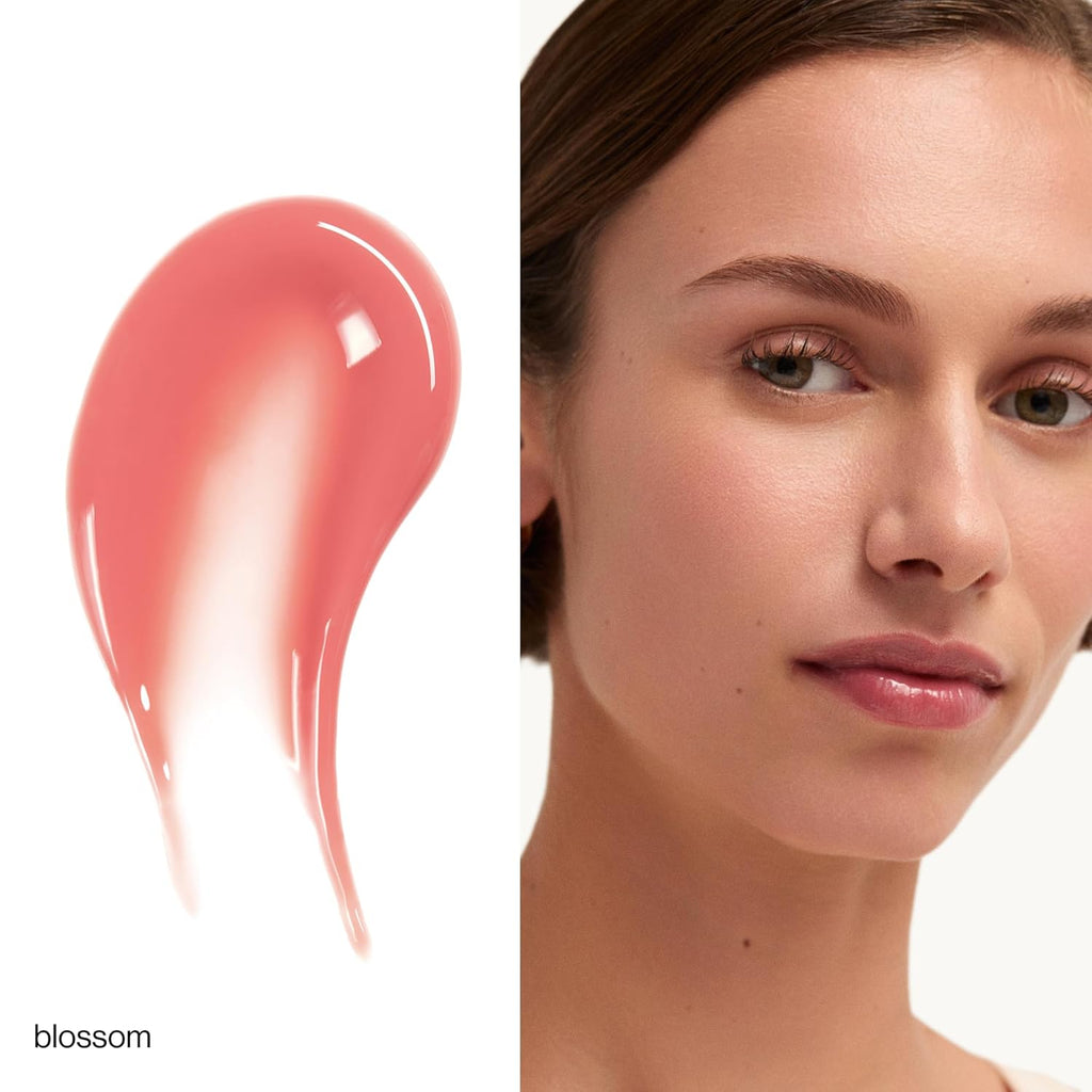 goop Beauty Hydra-Barrier Gel Gloss | Hydrating Lip Gloss to Moisturize & Plump Lips | Hyaluronic Acid & Vitamin E | Blossom - Sheer Petal Pink | 0.13 oz