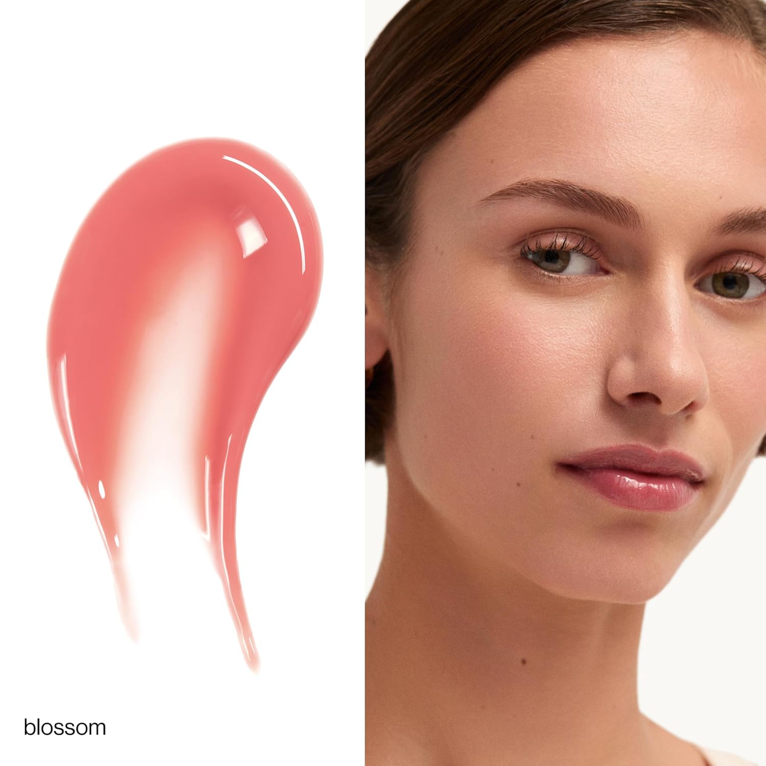 goop Beauty Hydra-Barrier Gel Gloss | Hydrating Lip Gloss to Moisturize & Plump Lips | Hyaluronic Acid & Vitamin E | Blossom - Sheer Petal Pink | 0.13 oz