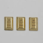 SHOP WGS Set of 3-3 Gram - 1 Gram Each Gold Bar 10K & 14K Yellow Gold Bullion Gold Bars for Collectible & Value Storage Gifts for Him & Her