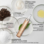 Ronkie Eye Cream For Dark Circles: Under Eye Cream With Retinol Caffeine - Reduces Under Eye Bags And Fine Lines (Gold, 15Ml)