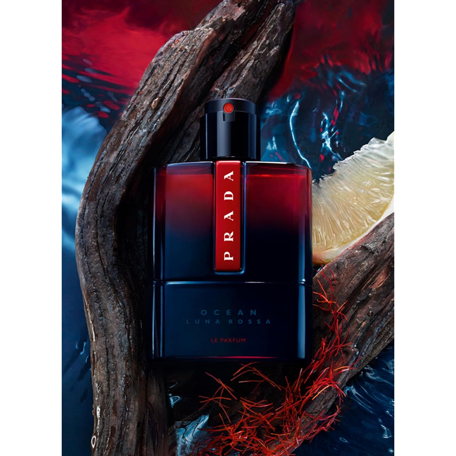 Prada Luna Rossa Ocean Le Parfum Refillable Spray for Men, 3.3 Ounce