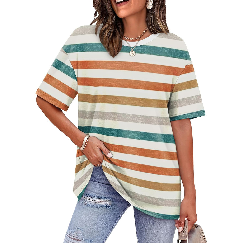 Wiholl Oversized Tshirts For Women Summer Tops Short Sleeve T Shirts Beach Vacation Clothes Travel Outfits Fashion 2026