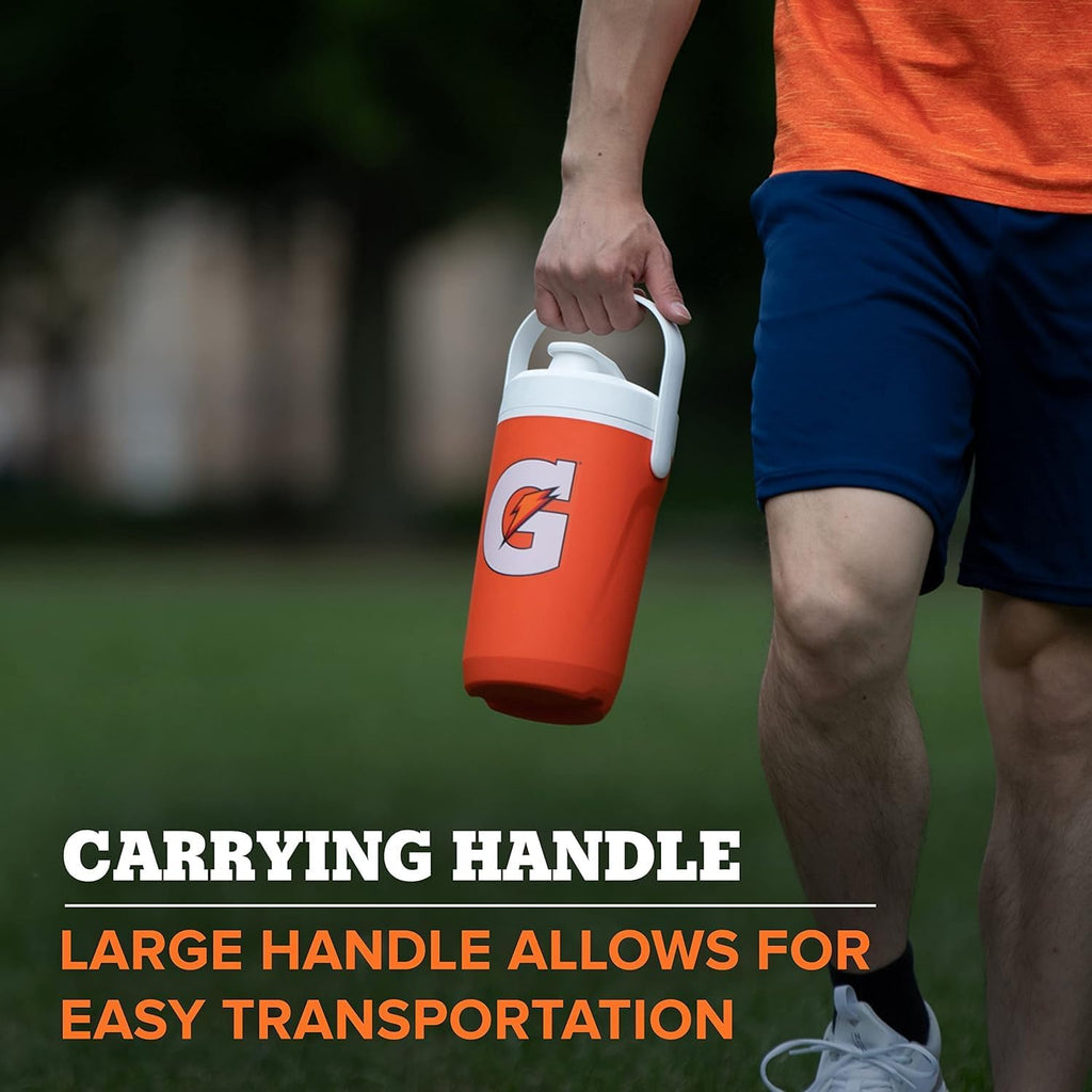 Gatorade Half Gallon Cooler Jug, Sports Hydration Jug, Bpa-Free, 64Oz, Double Wall Insulation