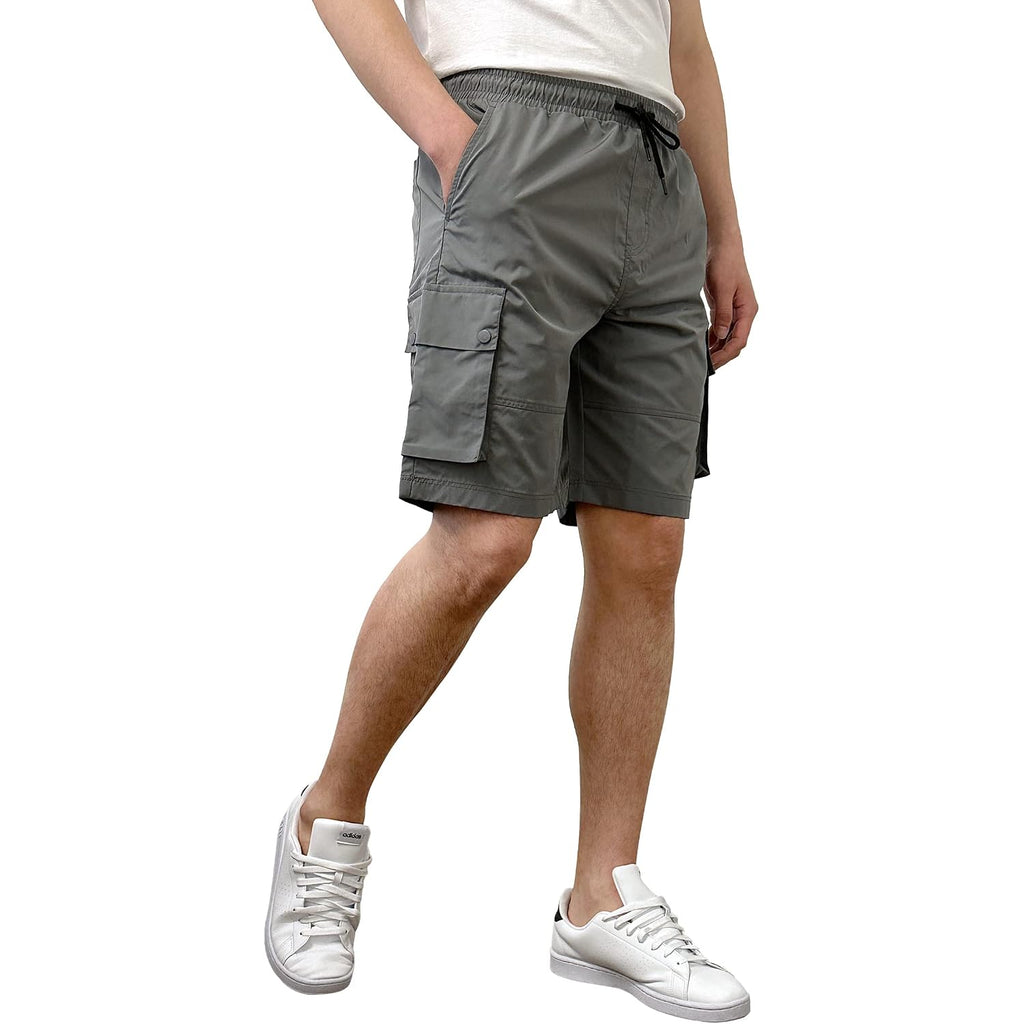 Southpole Men'S Quick Dry Track Cargo Shorts, Inseam 9", Lightweight, Water Resistant