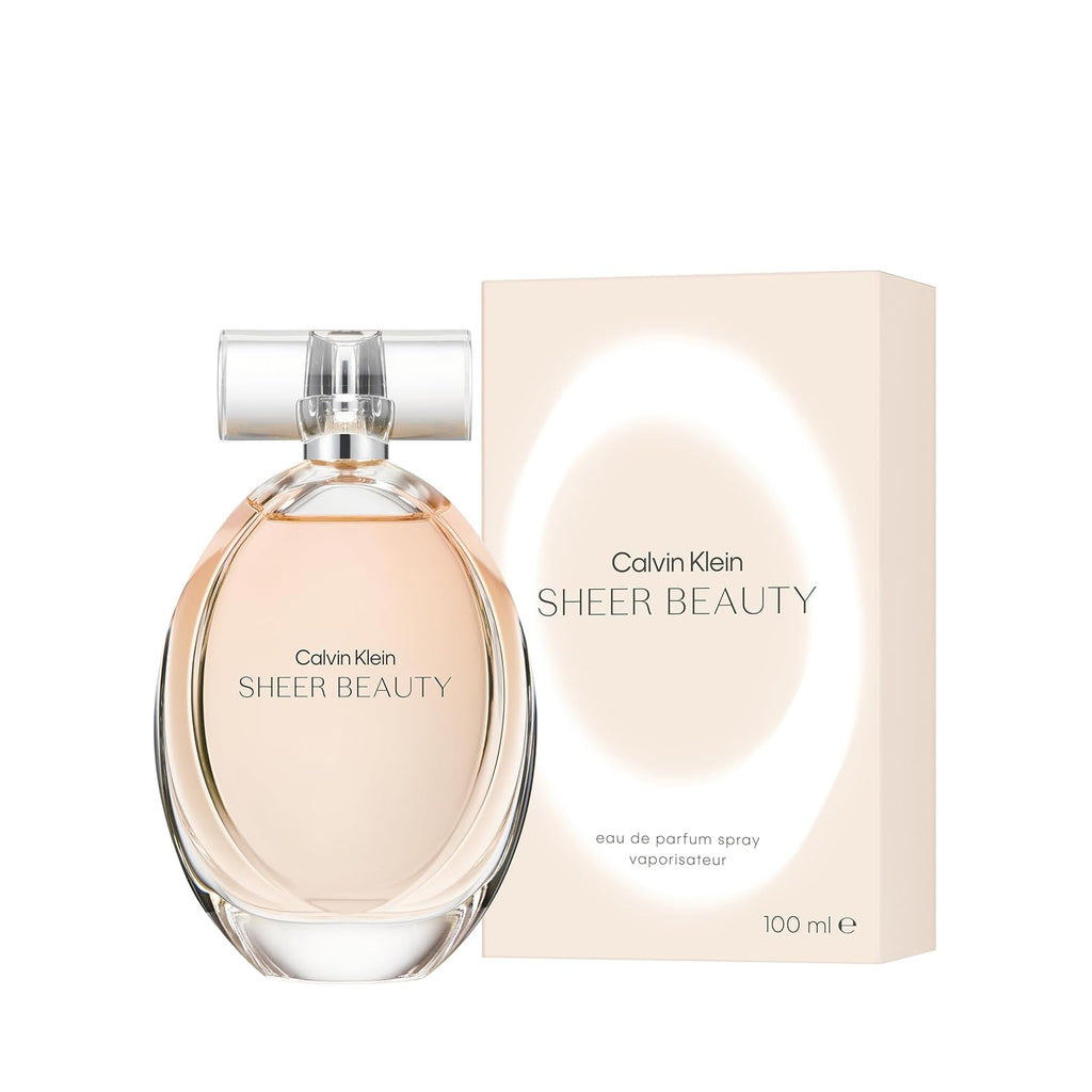 Calvin Klein Sheer Beauty Eau de Toilette – Floral Women's Perfume – With Notes of Peach Bellini Accord, Pink Lily, Peony & Vanilla Blossom – Long Lasting Fragrance